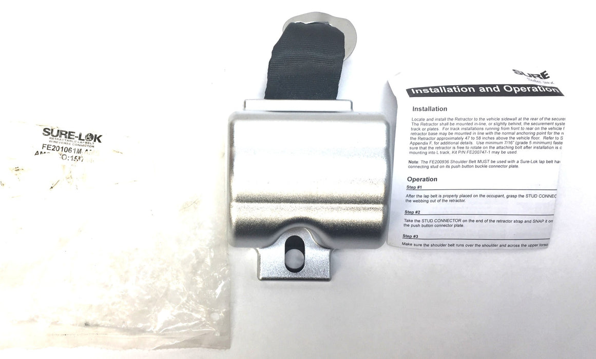 Sure-Lok Shoulder Belt Assembly with Retreater FE201061M-AMS (FE200936) NOS