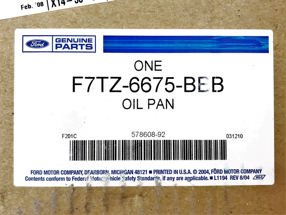 Ford OEM Engine Oil Pan F7TZ-6675-BBB NOS