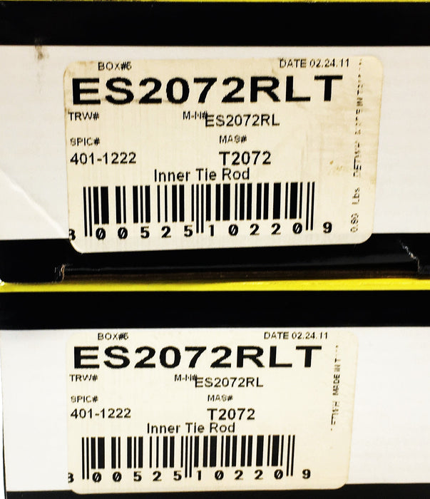 Mechanic's Choice Chassis Parts Tie Rod End Replacement ES2072RLT [Lot of 2] NOS