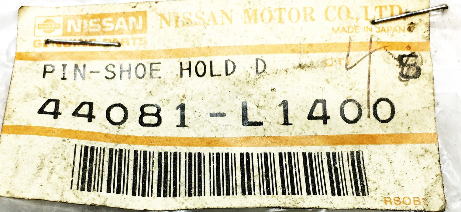 Nissan Forklift Brake Shoe Hold Pin 44081-L1400 [Lot of 4] NOS