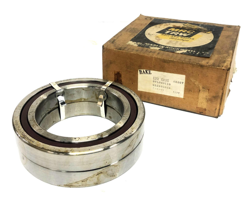 MRC ABEC 7 Angular Contact Ball Bearing Pair 120KRDS NOS