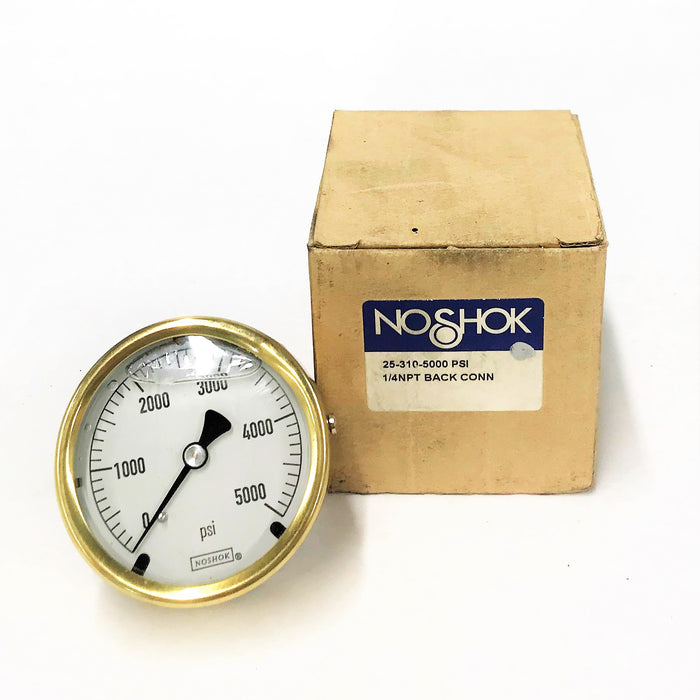 NOSHOK Pressure Gauge 25-310-5000 NOS