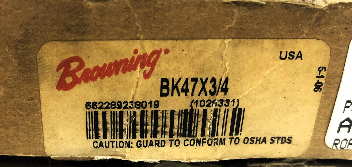 Browning V-Belt Pulley BK47X3/4 NOS