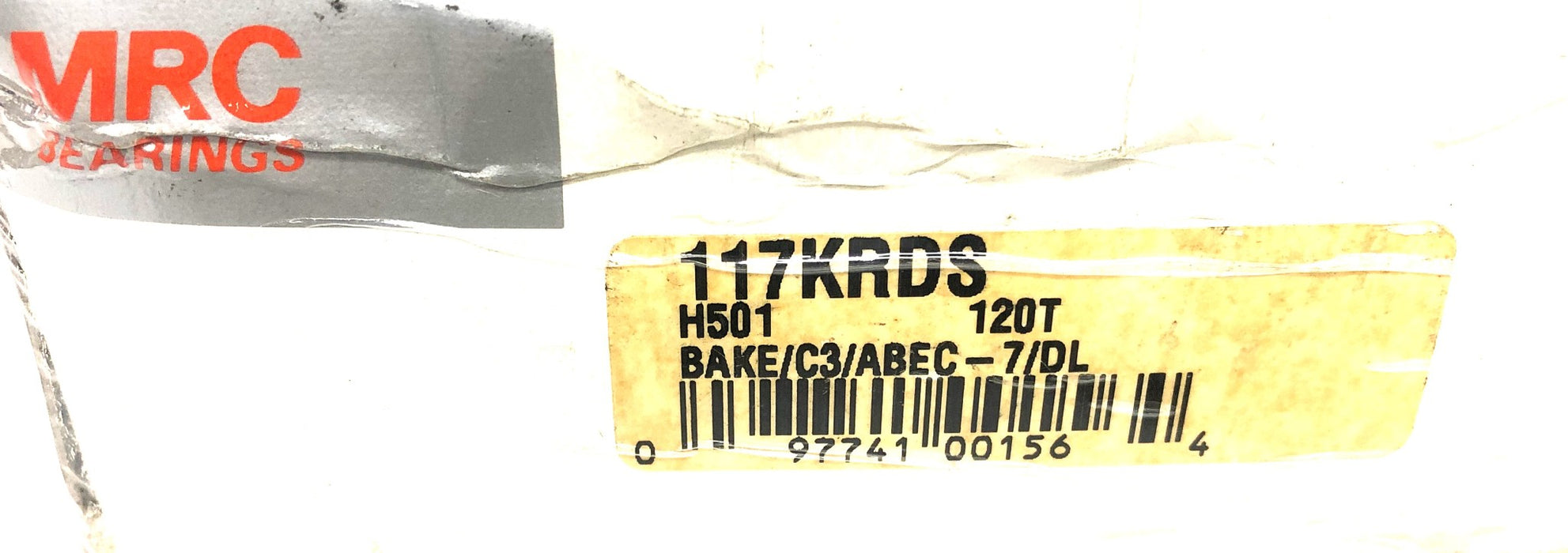MRC BAKE/C3/ABEC 7/DL Single Row Ball Bearing Pair 117KRDS (117KRDS-H501) NOS