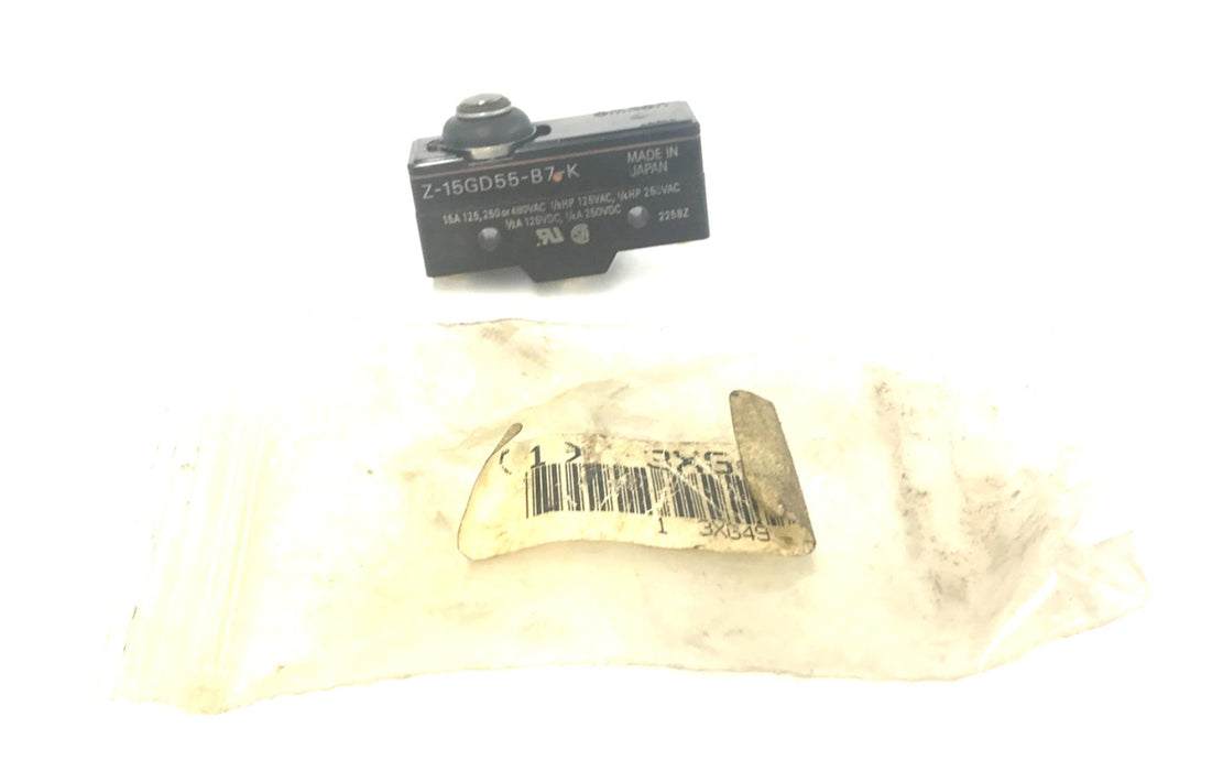 Omron Snap Action Switch 3XG49 (Z-15GD55-B7-K) NOS