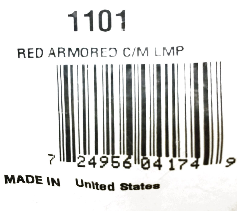 Truck-Lite Red Armored C/M Lamp Truck-Lite 1101 NOS