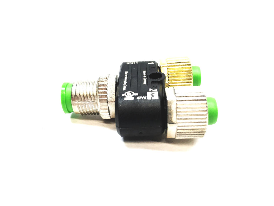 Murr Elektronik M12 Male/M12 Female T Coupler 7000-41121-0000000 [Lot of 2] NOS