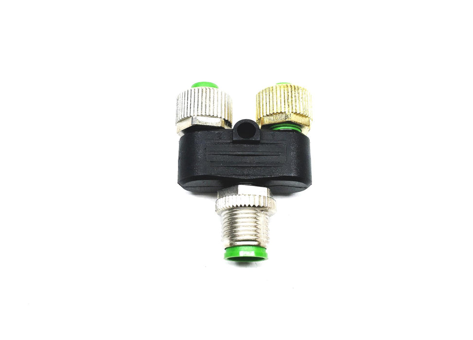 Murr Elektronik M12 Male/M12 Female T Coupler 7000-41121-0000000 [Lot of 2] NOS