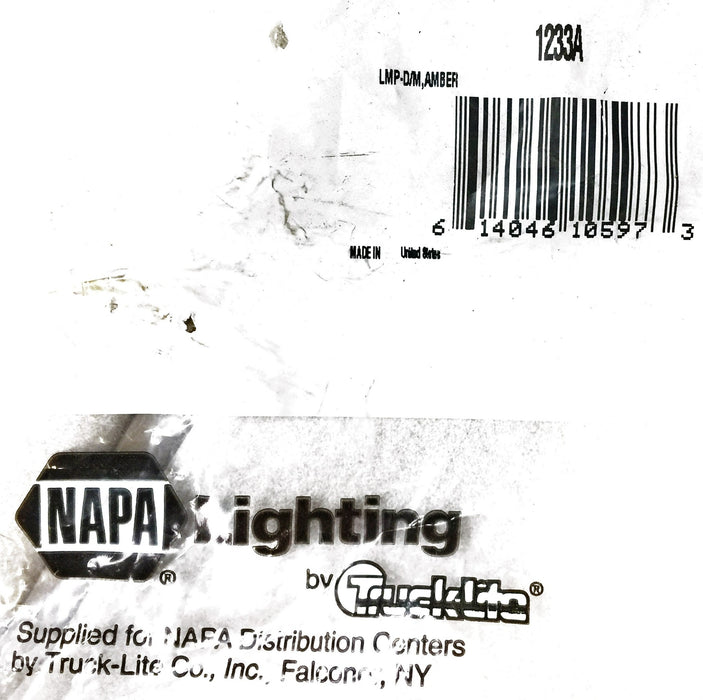 Napa Amber Lamp 1233A [Lot of 2] NOS