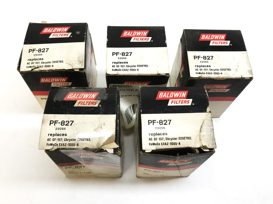 Baldwin Fuel Filter PF827 [Lot of 5] NOS