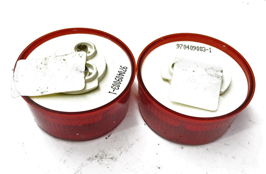 Imperial 2" Red Round Marker Lamp 81700 [Lot of 2] NOS
