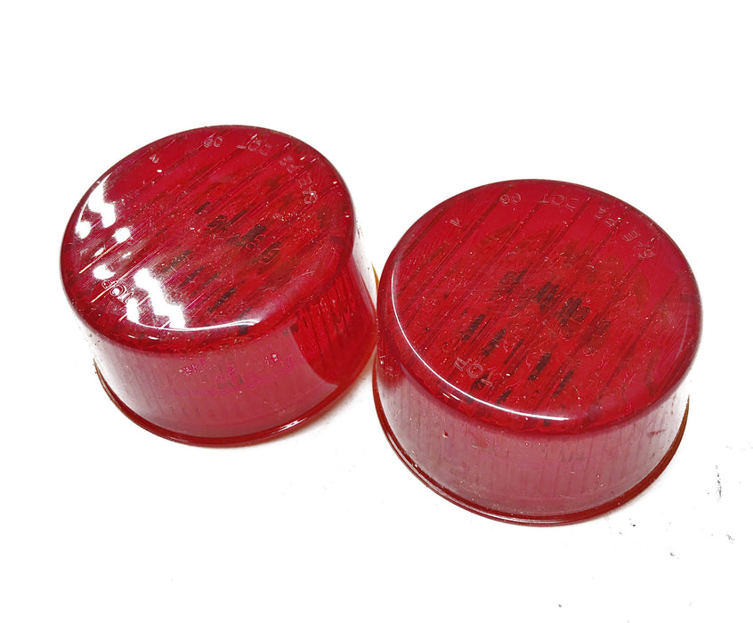 Imperial 2" Red Round Marker Lamp 81700 [Lot of 2] NOS