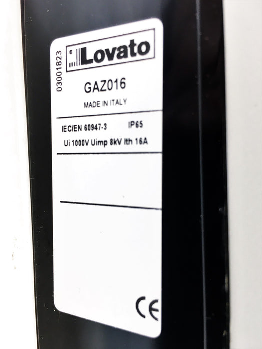 Lovato 3P Switch In Enclosure GAZ016 NOS