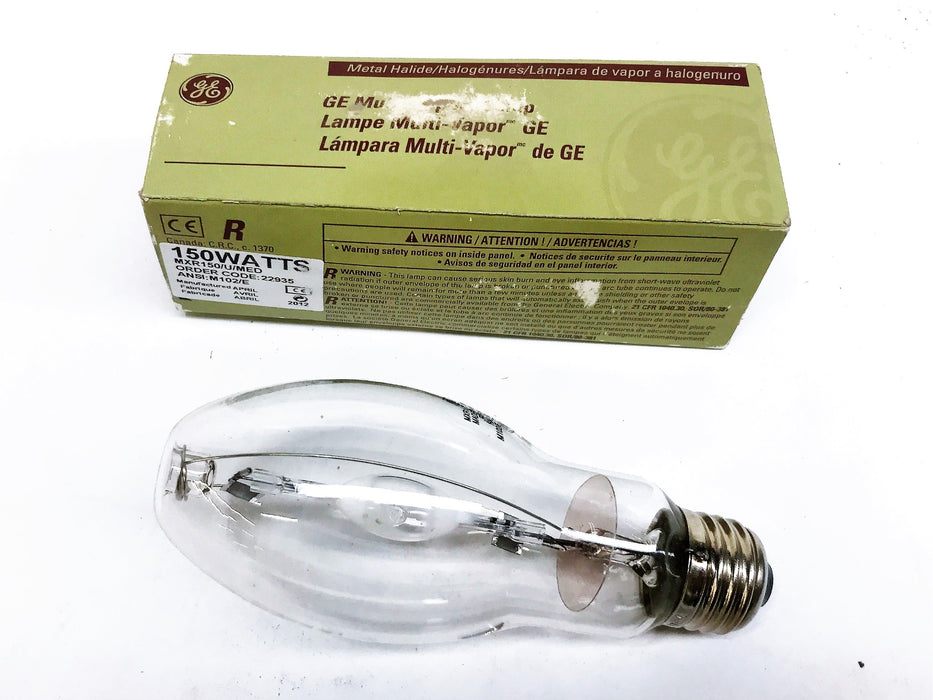 GE 150 Watt Multi-Vapor Lamp 22935 MXR150/U/MED [Lot of 3] NOS