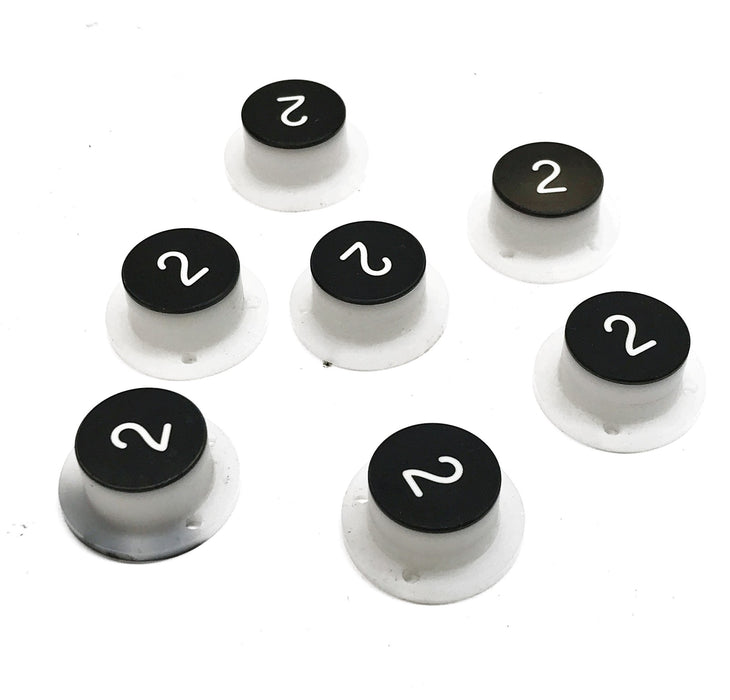 SRW Elevator Push Button Cap Marked "2" [Lot of 7] NOS