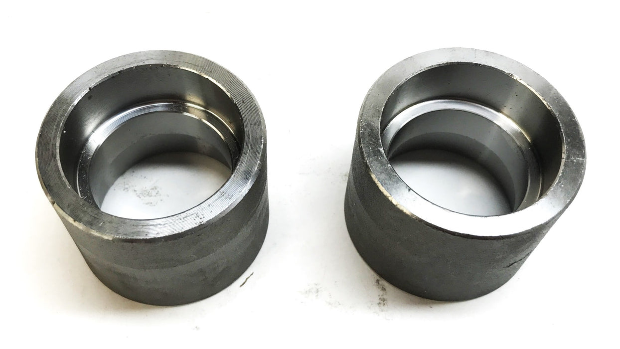 Smith Cooper Steel 1-1/2 inch Socket Weld Half Coupling FFSC112G [Lot of 2] NOS