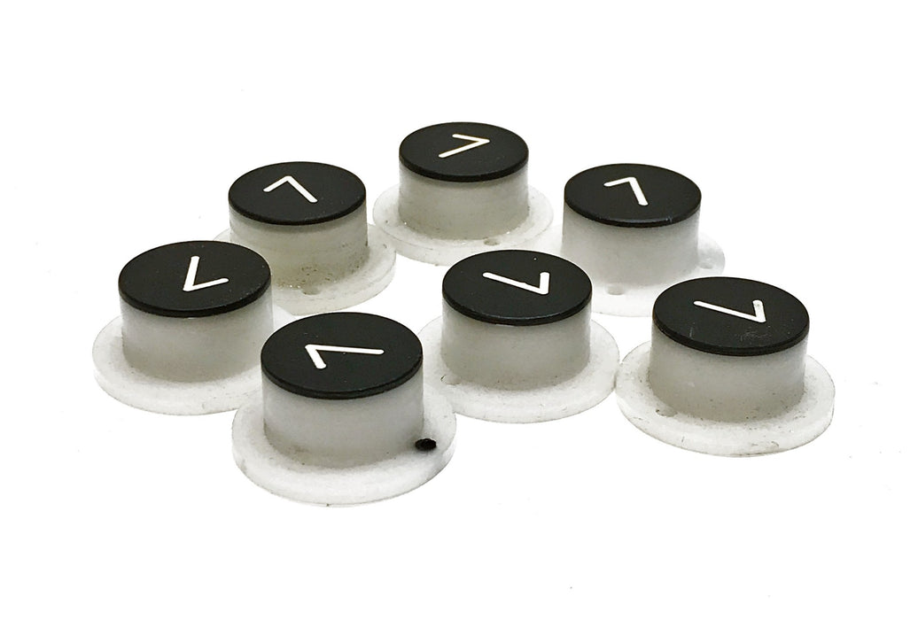 SRW Elevator Push Button Cap Marked "7" [Lot of 7] NOS