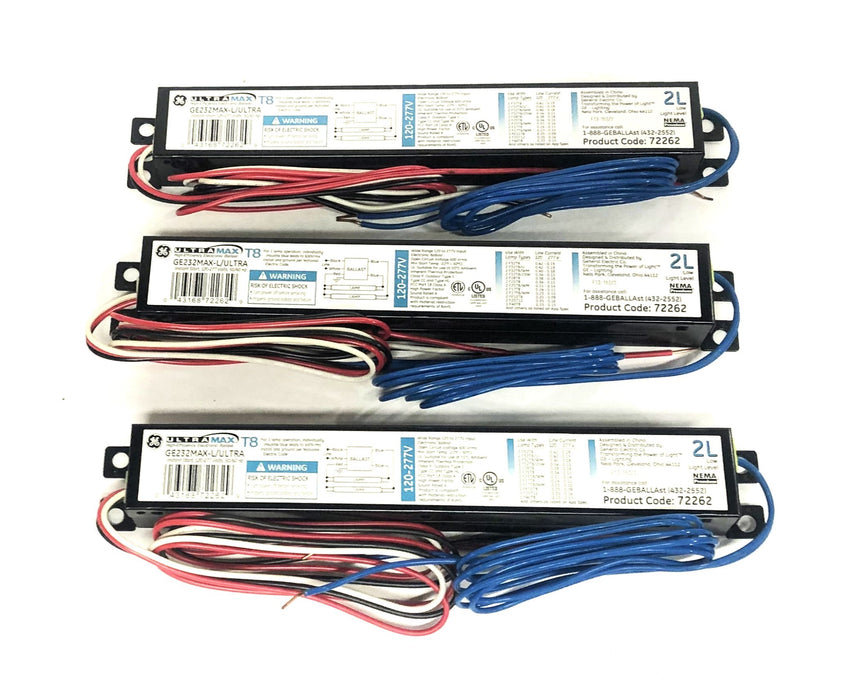 GE General Electric UltraMax Florescent Ballast GE232MAX-L/ULTRA [Lot of 3] NOS