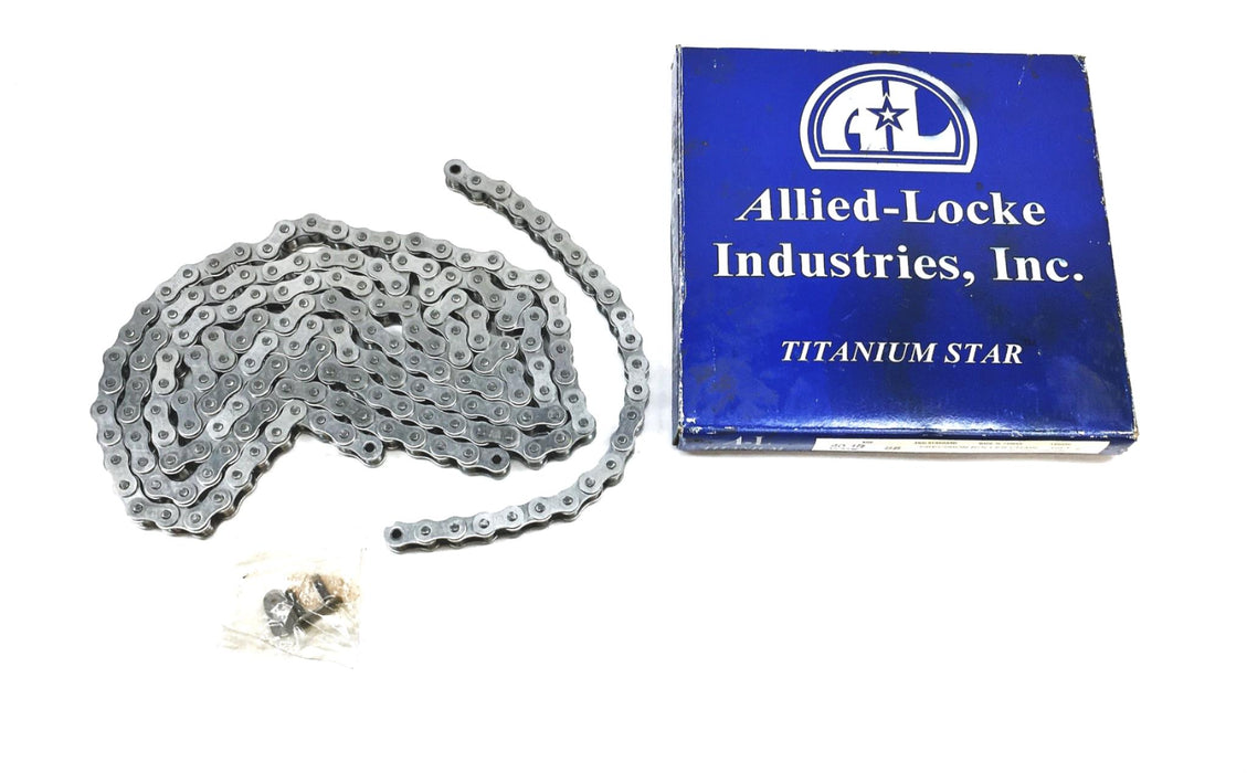 Allied-Locke Titanium Star 10Foot 1/2X5/16IN Precision Roller Chain 40-1R SS NOS