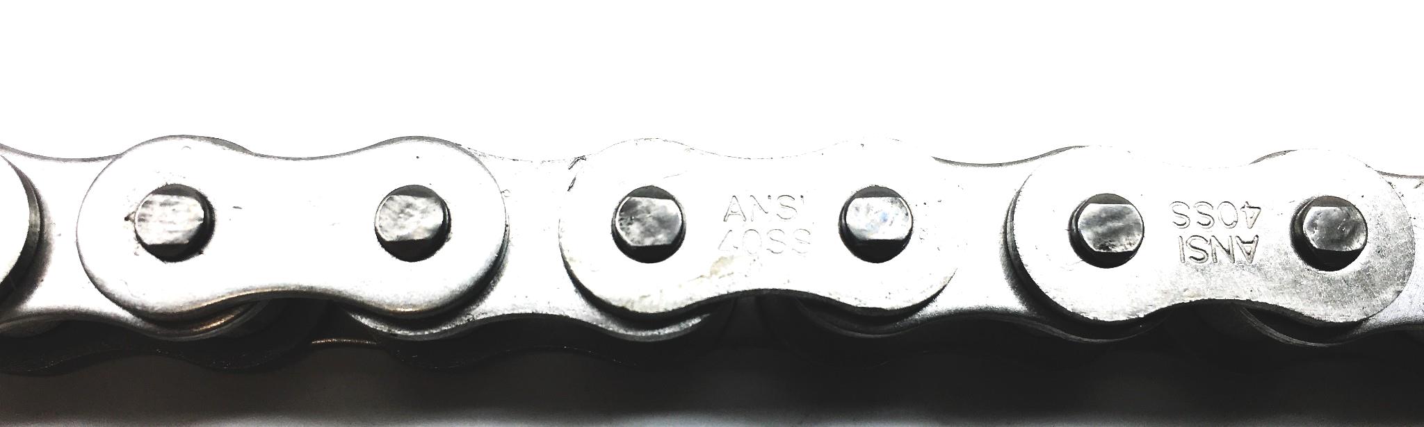 Allied-Locke Titanium Star 10Foot 1/2X5/16IN Precision Roller Chain 40-1R SS NOS