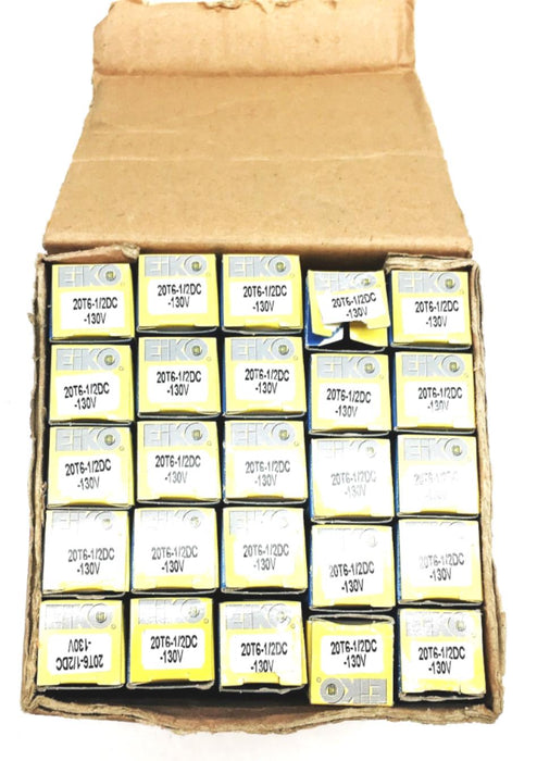 Eiko Case Of 25 20T6 1/2DC 130V 20W Bayonet Base Incandescent Lamp BA15D NOS