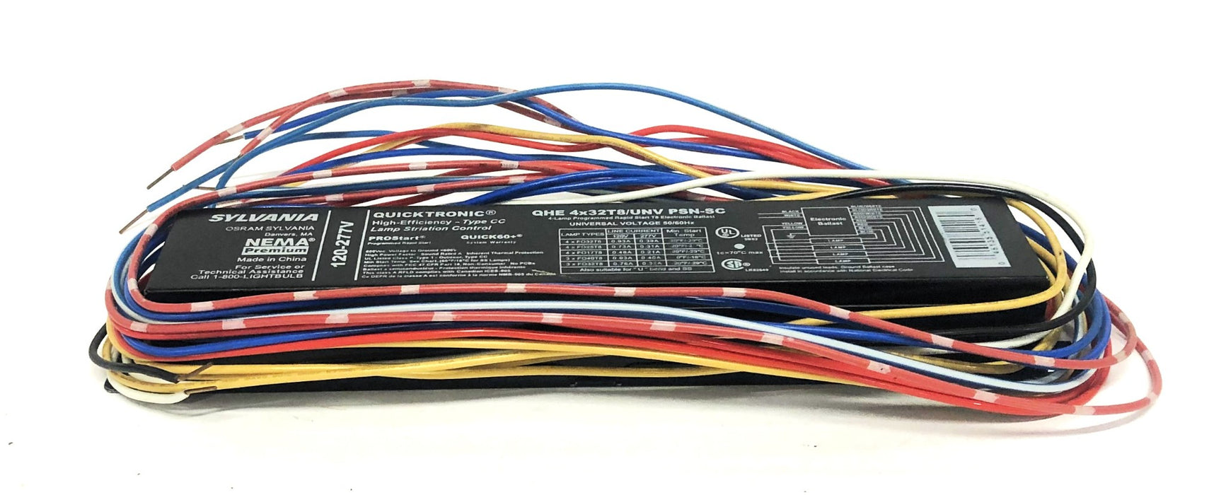 Osram Sylvania 4-Lamp T8 Electronic Ballast QHE-4X32T8/UNV PSN-SC NOS