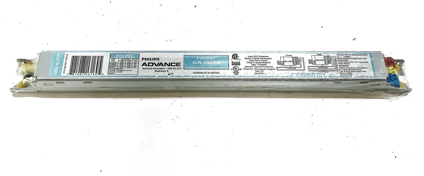 Philips Advance Centric Electronic Ballast  ICN-2S24-T NOS