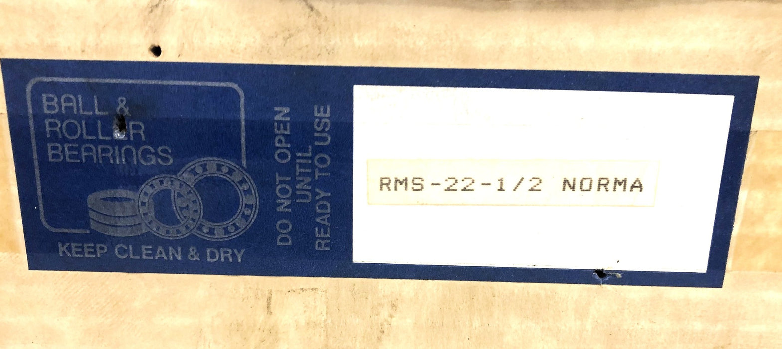 Norma Hoffmann Cylindrical Roller Bearing RMS-22-1/2 NOS