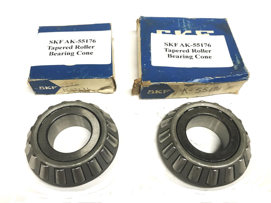 SKF Tapered Roller Bearing Cone AK-55176 [Lot of 2] NOS