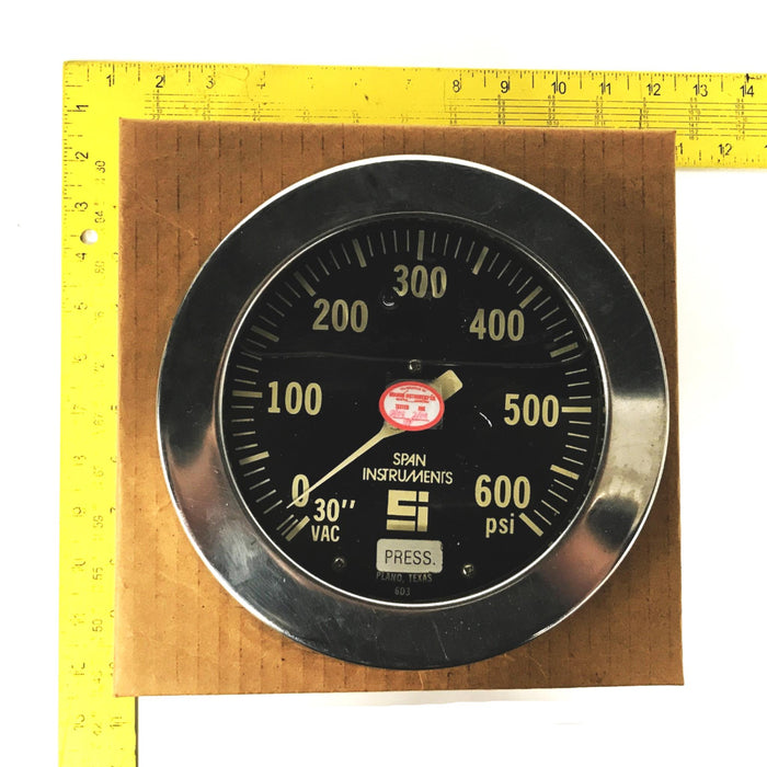 Span Pumps E-ONE 1 6" Liquid Filled Pressure Gauge (Black) 91663964-RX USED