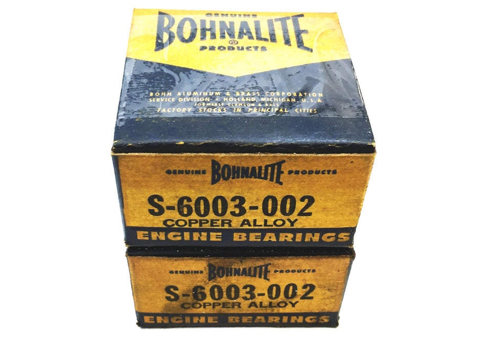 Bohnalite Engine Bearing S-6003-002 (11265CA-002) [Lot of 2] NOS