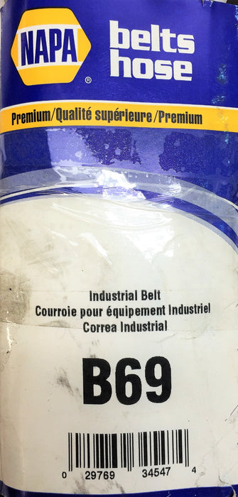 NAPA Industrial V-Belt B69 NOS