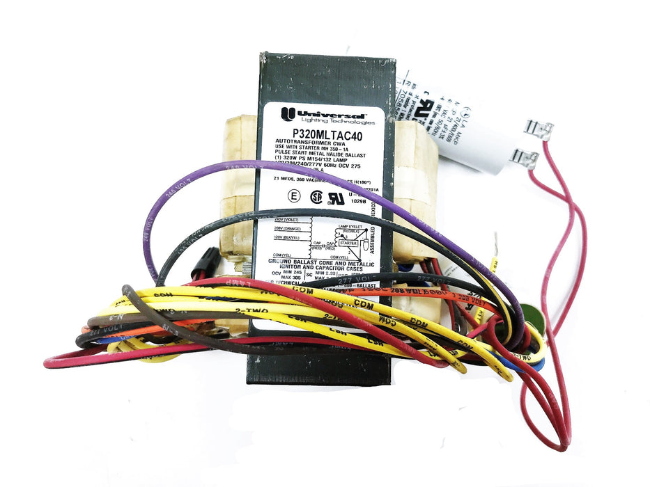 Universal Lighting Pulse Start Halide Ballast P320MLTAC40-500K NOS