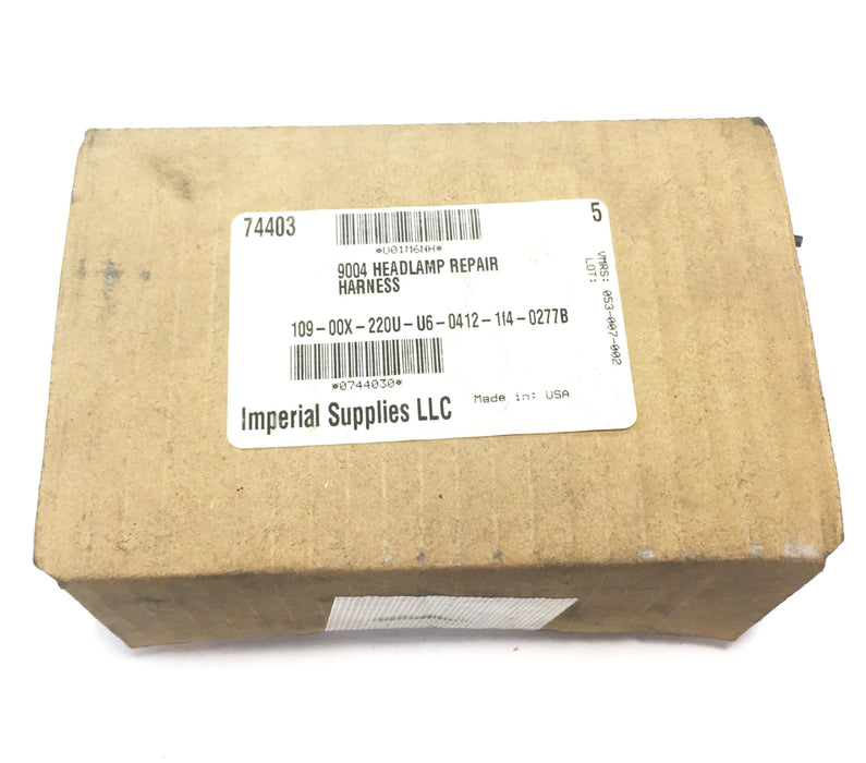 Imperial Supplies Headlamp Repair Harness 9004 [Lot of 4] NOS