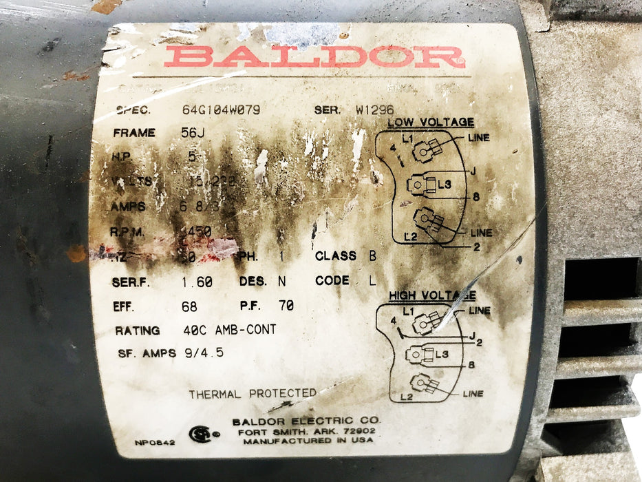 Baldor General Purpose Motor CJL1313A NOS