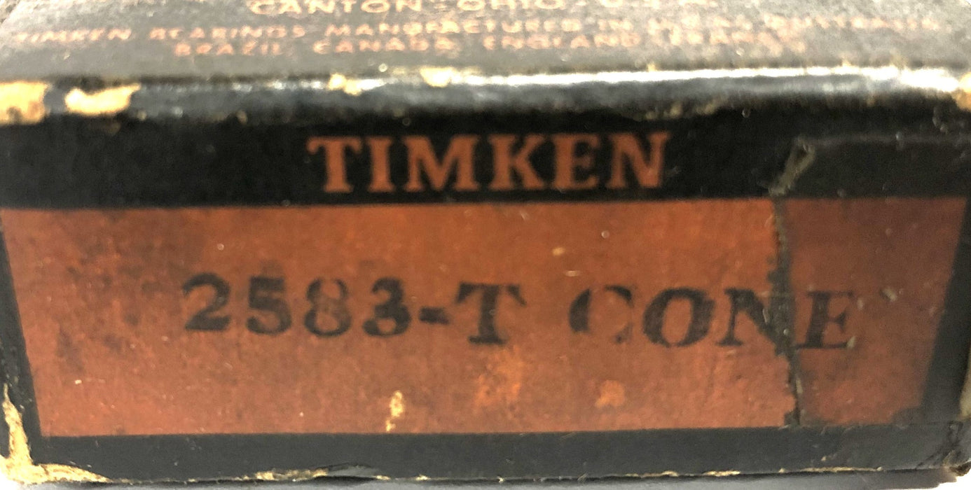 Timken Tapered Roller Bearing Cone 2583-T NOS