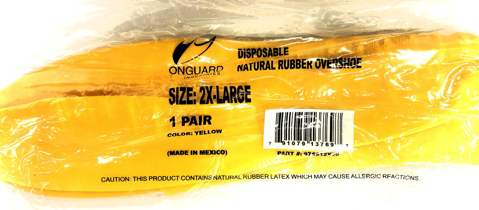 Onguard 2XL Disposable Natural Rubber Overshoe 975912X00 Pair [Lot of 4] NOS