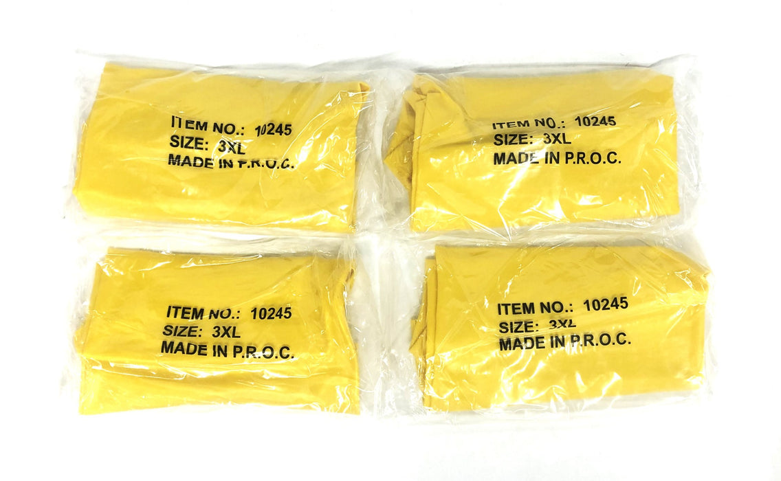 Unbranded 3XL Yellow Latex Boot Covers 10245 Pair [Lot of 4] NOS