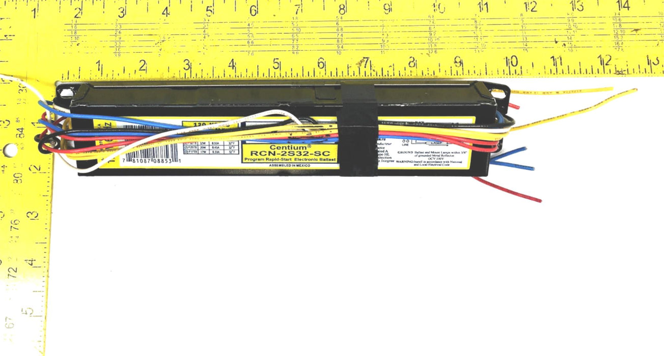 Advance 120V60Hz Centium Program Rapid-Start Electronic Ballast RCN-2S32-SC USED