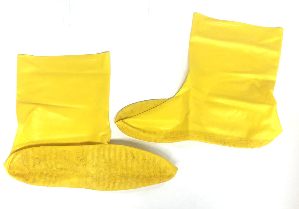 Unbranded Case Of 50 3XL Yellow Latex Boot Covers Pair 10245 NOS