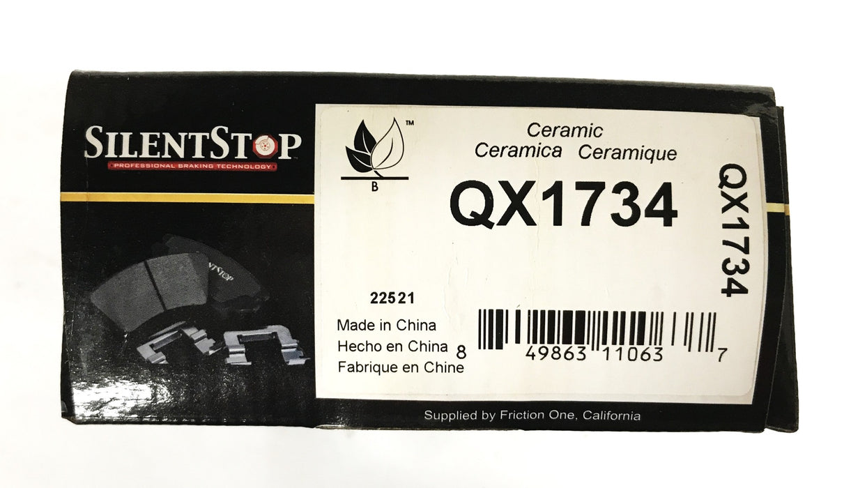 Silent Stop Brake Pad Set QX1734 NOS