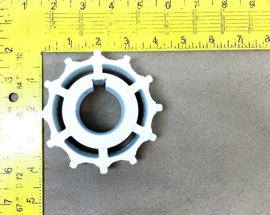 Unbranded KVP Sprocket 1 Inch Bore 1/4 Inch Keyway 12T 2250209A [Lot of 2] NOS