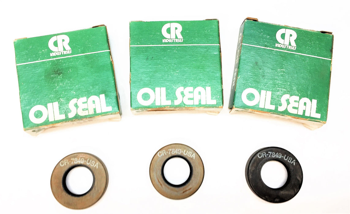 CHICAGO RAWHIDE/CR Oil Seal 7849 [Lot of 3] NOS