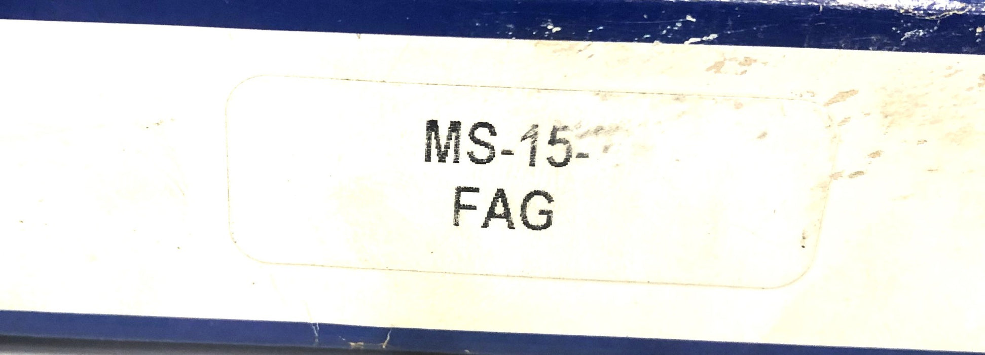 FAG Single Row Ball Bearing MS-15 NOS