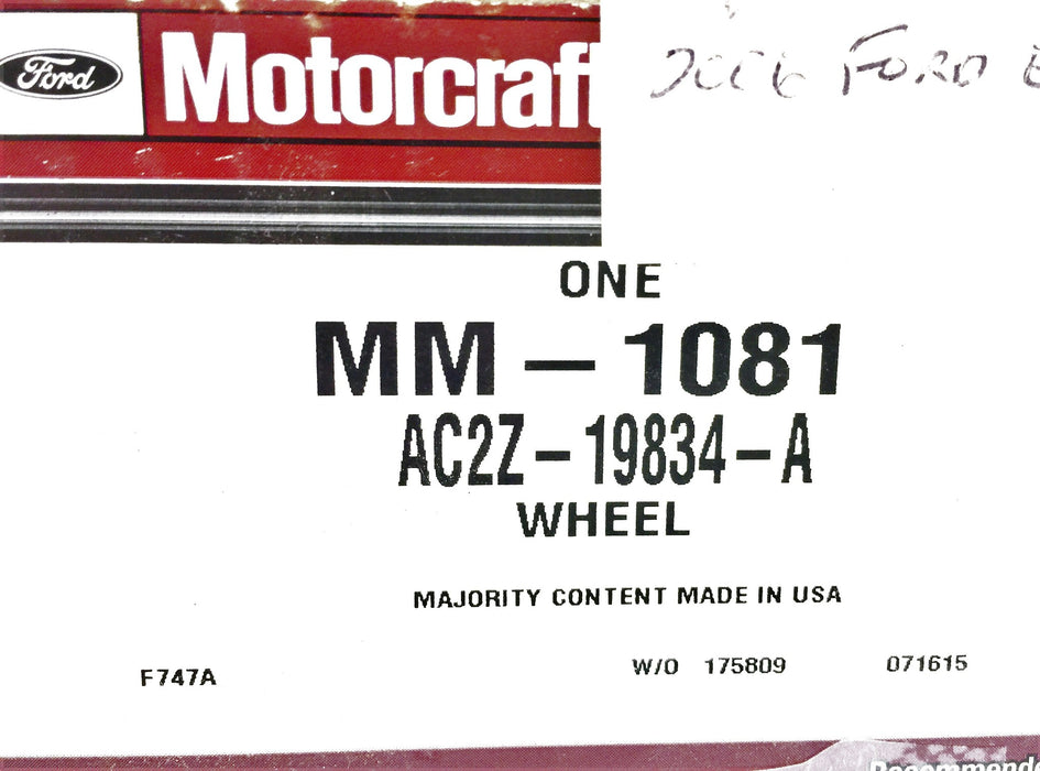 Ford Wheel AC2Z-19834-A OEM NOS
