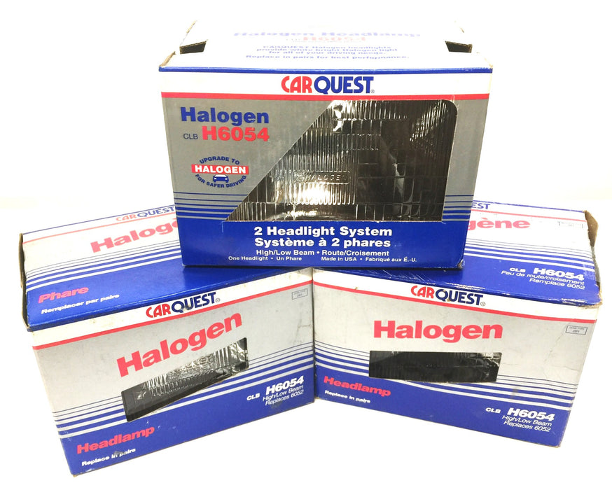 Carquest Halogen Headlight H6054 [Lot of 3] NOS