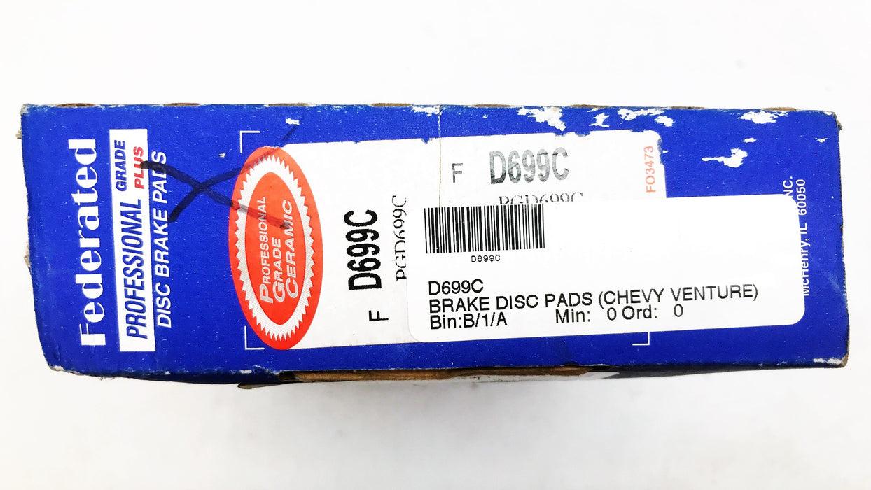 Federated Professional Grade Plus Disc Brake Pads D699C NOS