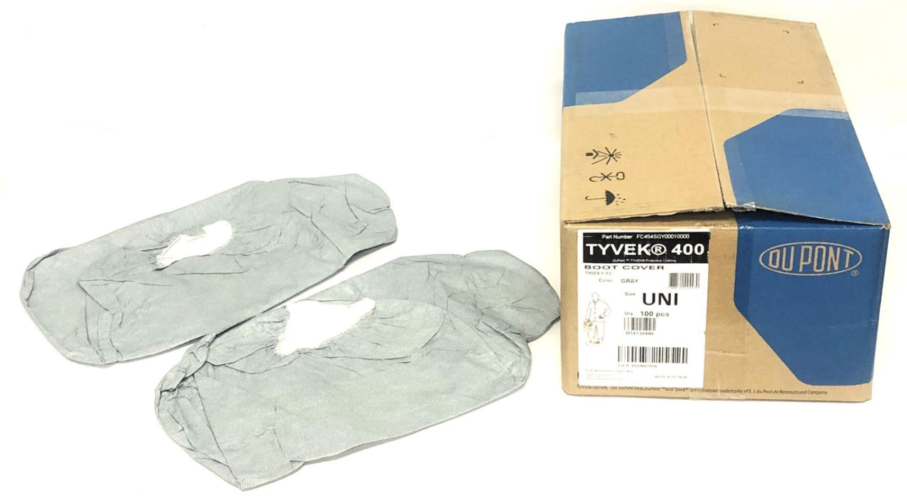 DuPont Tyvek UNI Size Gray Boot Cover FC454SGY00010000 Case Of 100 NOS