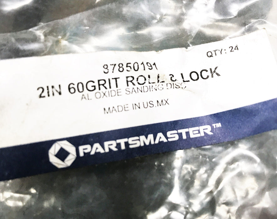 Partsmaster 60 Grit Aluminum Twist-Lock Sanding Disc DY87850191 [Lot of 12] NOS