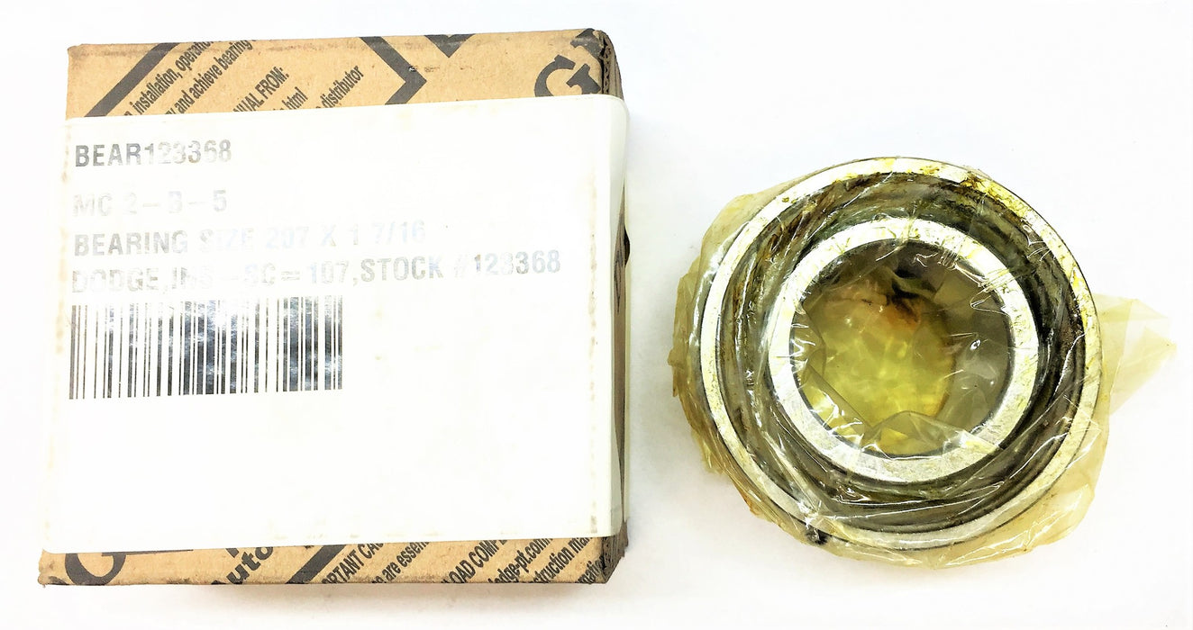DODGE 207x1-7/16" INSSC107 Bearing 123368 NOS
